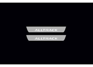 Illuminated LED Door Sill Tread Plates Volkswagen Passat B7 2010-2015 With Alltrack Logo Volkswagen Led Door Sills opdesign