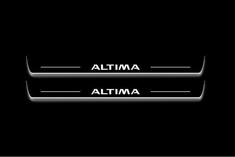 Nissan Altima V L33 2013+ Stainless Steel LED Door Sills – Altima Logo