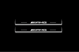 Mercedes E W210 Stainless Steel LED Door Sills – AMG Logo