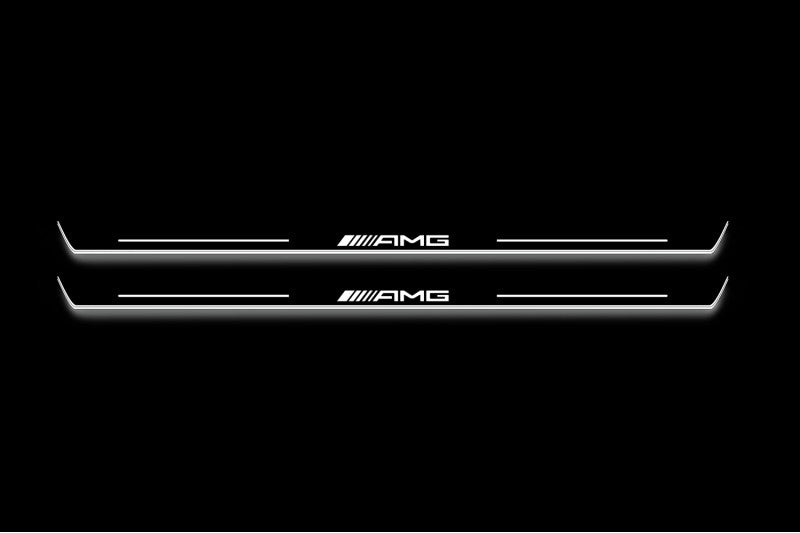 Mercedes-Benz V-Class W447 2014+ Stainless Steel LED Door Sills – AMG
