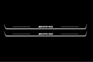 Mercedes-Benz C Coupe W204 2011+ Stainless Steel LED Door Sills – AMG