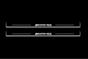 Mercedes E W210 Stainless Steel LED Door Sills – AMG Logo