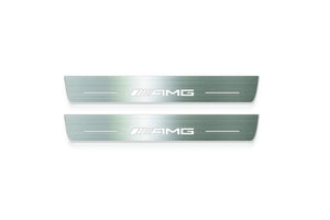 Mercedes-Benz EQE V295 2022+ Stainless Steel LED Door Sills – AMG