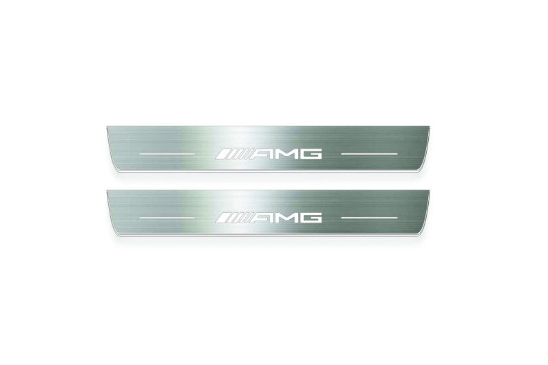 Mercedes-Benz EQE V295 2022+ Stainless Steel LED Door Sills – AMG