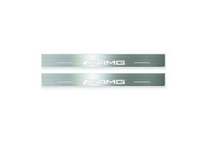 Mercedes E W210 Stainless Steel LED Door Sills – AMG Logo