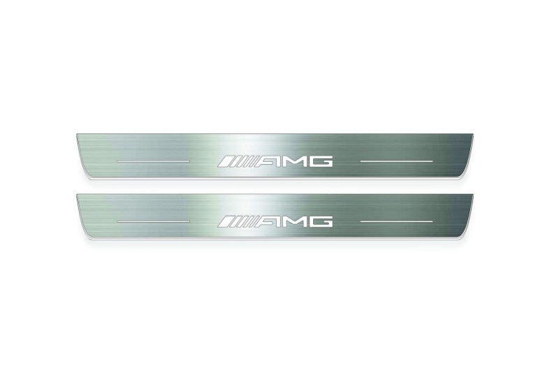 Mercedes-Benz GLC X253 2016+ Stainless Steel LED Door Sills – AMG