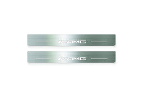 Mercedes-Benz C-Class W206 2021+ Stainless Steel LED Door Sills – AMG