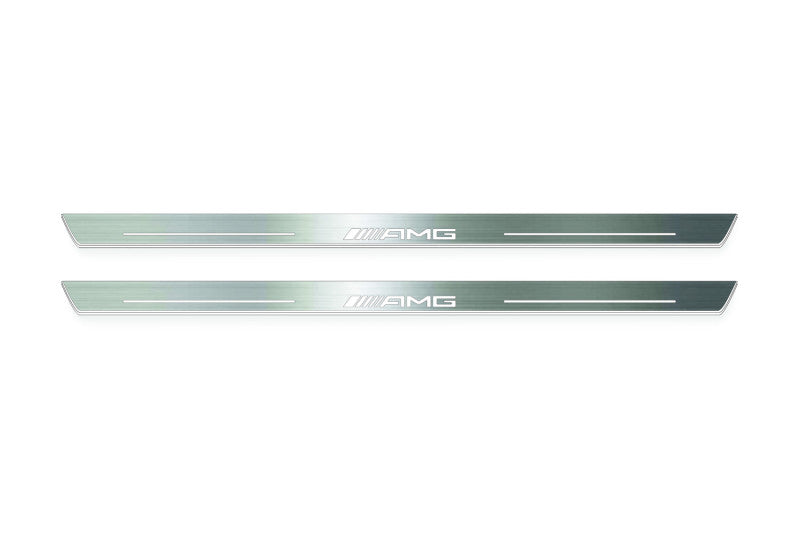 Mercedes-Benz V-Class W447 2014+ Stainless Steel LED Door Sills – AMG