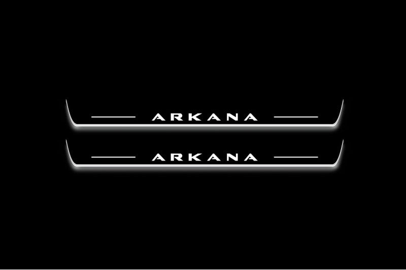 Renault Arkana 2019+ Stainless Steel LED Door Sills – Arkana Logo