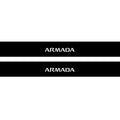 Nissan Armada II 2017+ Illuminated Matte Sill Plates with logo Armada Nissan Led Door Sills PRO opdesign