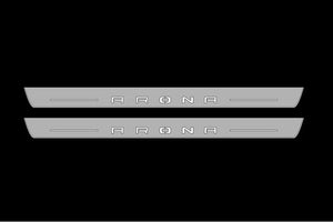 Illuminated LED Door Sill Tread Plates Seat Arona 2017+ With Arona Logo Seat Led Door Sills opdesign