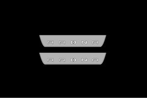 Illuminated LED Door Sill Tread Plates Seat Arona 2017+ With Arona Logo Seat Led Door Sills opdesign