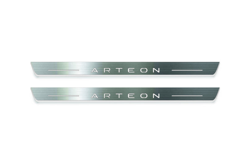Volkswagen Arteon 2017+ Stainless Steel LED Door Sills – Arteon Logo