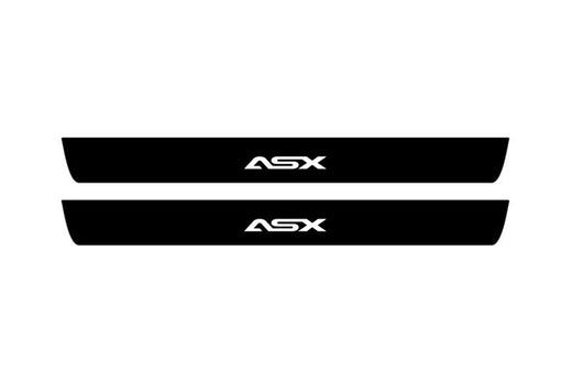 Mitsubishi ASX I 2010+ Matte PRO LED Door Sills – ASX Logo
