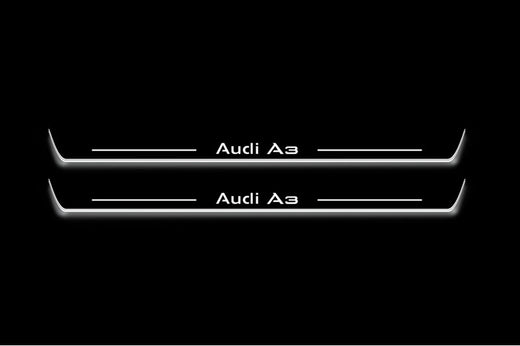 Audi A3 8V 2012+ Stainless Steel LED Door Sills – Audi A3 Logo