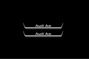 Audi A6 C8 2018+ Stainless Steel LED Door Sills – Audi A6 Logo