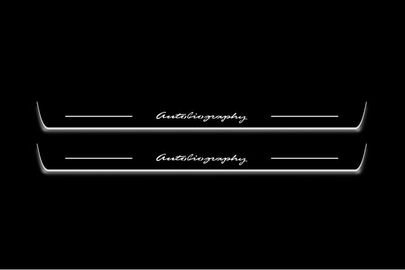 Range Rover III L322 2002-2012 Autobiography LED Door Sills Illuminated Scuff Autobiography Logo Stainless Steel Entry Guards