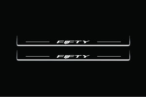 Chevrolet Camaro VI 2016-2024 LED Door Sills Illuminated Scuff Fifty Logo Stainless Steel Entry Guards Door Sills Decoin