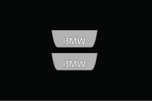 Illuminated LED Door Sill Tread Plates BMW 5 G60 2023+ With BMW Logo BMW Led Door Sills opdesign