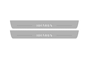 Mercedes G-Class W463a 2018-2024 Illuminated LED Door Sill Tread Plates With Brabus Logo Door Sills opdesign