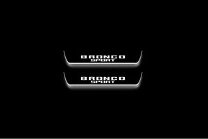 Ford Bronco Sport 2021+ LED Door Sills Illuminated Scuff Bronco Sport Logo Stainless Steel Entry Guards