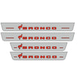 Illuminated LED Door Sill Tread Plates Ford Bronco 2021+ With Bronco Logo Ford Led Door Sills opdesign