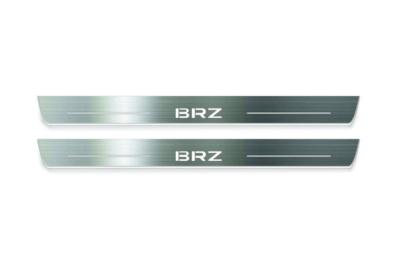 Subaru BRZ II ZD8 2021+ Stainless Steel LED Door Sills – BRZ Logo