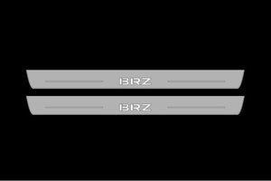 Illuminated LED Door Sill Tread Plates Subaru BRZ II 2021+ With BRZ Logo Subaru Led Door Sills opdesign