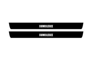 Chevrolet Camaro V 2009-2015 Illuminated Matte Sill Plates with logo Bumblebee Chevrolet Led Door Sills PRO opdesign