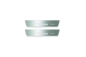 Toyota bZ4X 2022+ Stainless Steel LED Door Sills – bZ4X Logo