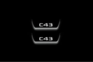 Mercedes-Benz C W205 2014+ Stainless Steel LED Door Sills – AMG С43