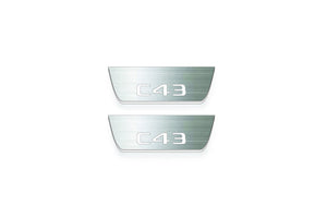 Mercedes-Benz C W205 2014+ Stainless Steel LED Door Sills – AMG С43