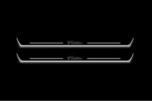Cadillac Escalade IV 2014-2020 LED Door Sills Illuminated Scuff Cadillac Logo Stainless Steel Entry Guards