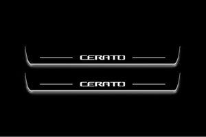 Kia Cerato III 2013+ Stainless Steel LED Door Sills – Cerato Logo