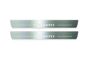 Kia Cerato III 2013+ Stainless Steel LED Door Sills – Cerato Logo