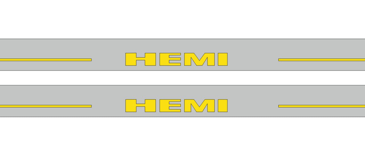 Illuminated LED Door Sill Tread Plates Dodge Challenger 2008-2023 With HEMI Logo (Type 2) Dodge Led Door Sills opdesign