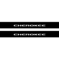 Jeep Cherokee KL 2014+ Illuminated Matte Sill Plates with logo Cherokee Jeep Led Door Sills PRO opdesign