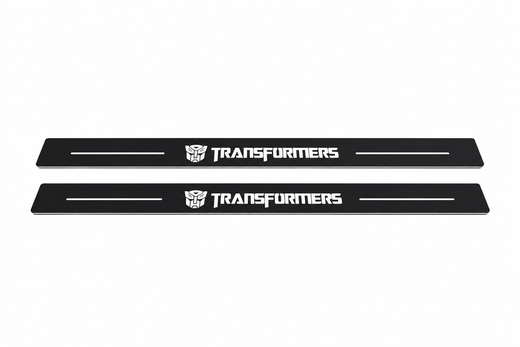 Chevrolet Camaro Gen 6 2016–2024 — Matte PRO LED Door Sills — Transformers Logo