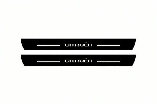 Citroën C4 B7 2010–2018 — Matte PRO LED Door Sills — Citroen Logo