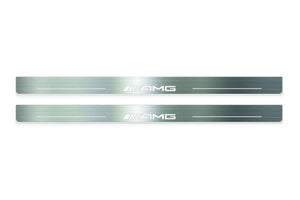 Mercedes-Benz CLK W209 2001+ Stainless Steel LED Door Sills – AMG