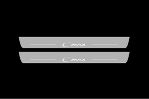 Ford C-Max I 2003-2012 LED Door Sills Illuminated Scuff C-Max Logo Stainless Steel Entry Guards Door Sills Decoin