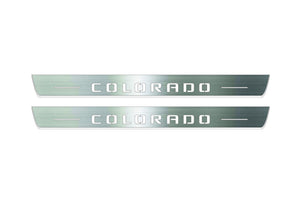 Chevrolet Colorado II GMT 31XX 2015-2023 Stainless Steel LED Door Sills – Colorado Logo