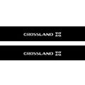 Opel Crossland X 2017-2023 Illuminated Matte Sill Plates with logo Crossland X Opel Led Door Sills PRO opdesign