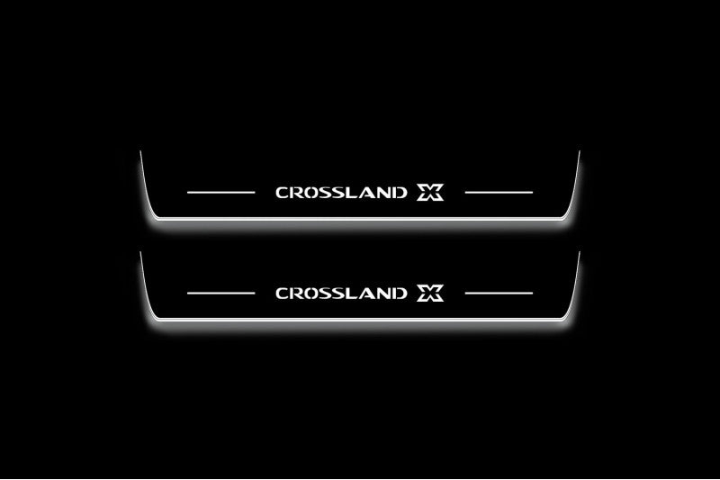 Vauxhall Crossland X Stainless Steel LED Door Sills – Crossland X Logo