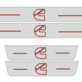 Illuminated LED Door Sill Tread Plates Dodge Ram V 2019+ With CUMMINS Logo Dodge Led Door Sills opdesign