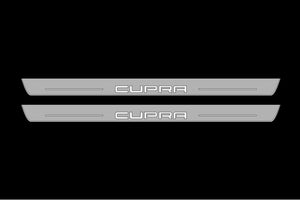 Seat Leon III 2013-2020 LED Door Sills Illuminated Scuff Cupra Logo Stainless Steel Entry Guards Door Sills opdesign