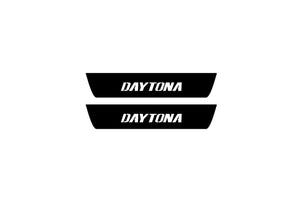 Dodge Charger 2011-2023 Illuminated Matte Sill Plates with logo Daytona Dodge Led Door Sills PRO opdesign