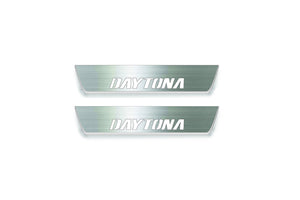 Dodge Charger 2011-2023 LED Door Sills Illuminated Scuff Daytona Logo Stainless Steel Entry Guards Door Sills Decoin