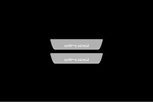 Illuminated LED Door Sill Tread Plates Audi A6 C7 2011-2018 With Allroad Logo Audi Led Door Sills decoinfabric