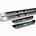 Illuminated LED Door Sill Tread Plates BMW 5 F10 2009-2017 With BMW LINE Logo BMW Led Door Sills opdesign
